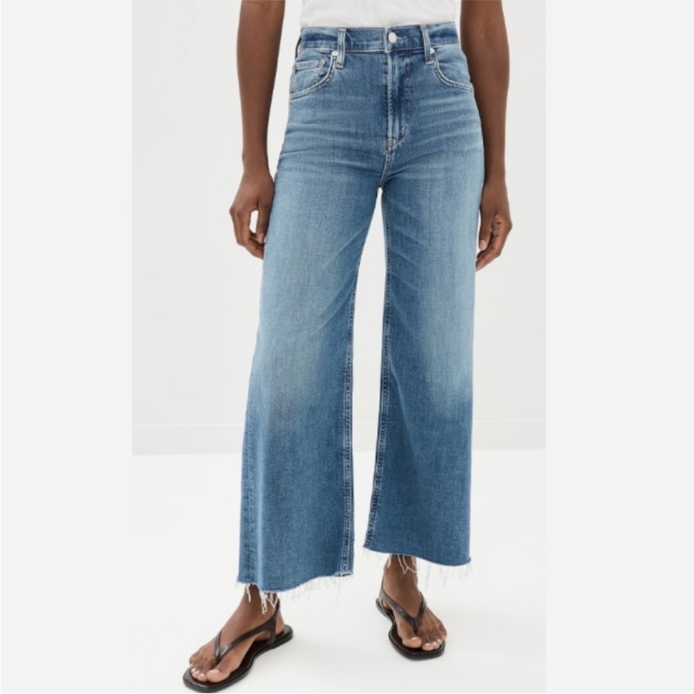 Citizens Of Humanity Light Wash Wide Leg Jeans